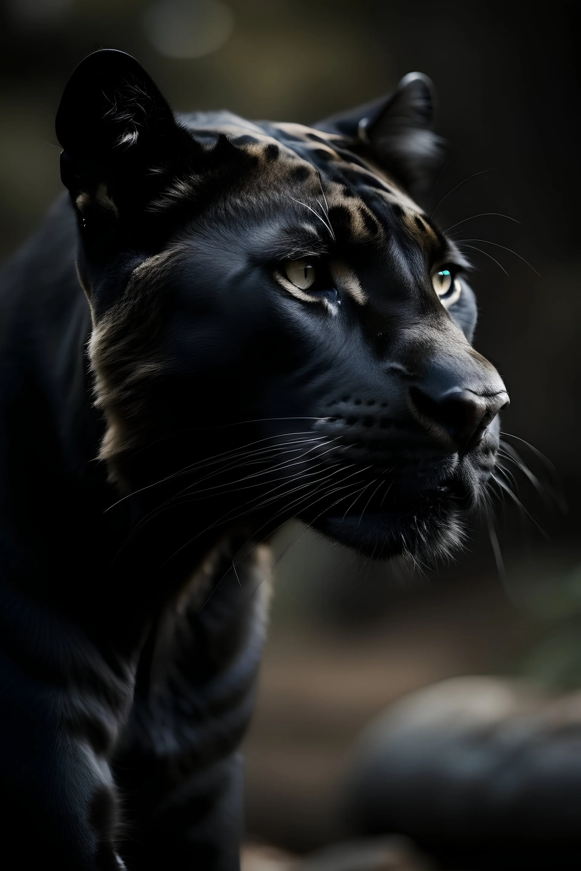 Black panther the animal 8k photo