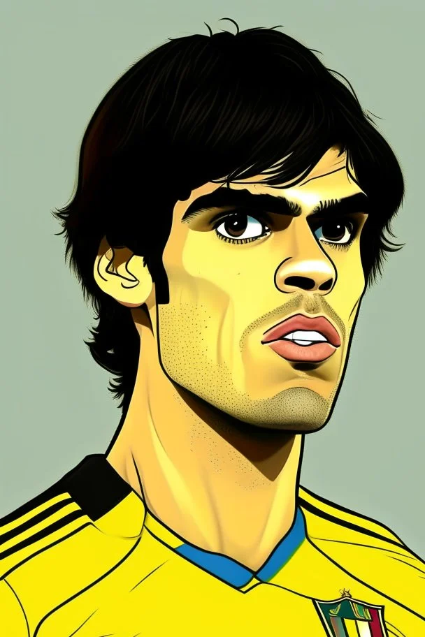 Kaka Brazilian football player cartoon 2d