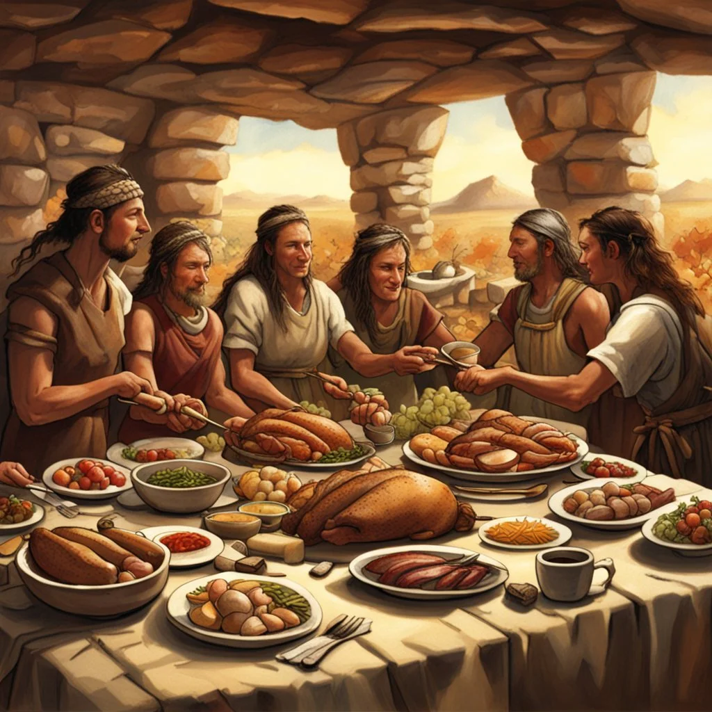 Thanksgiving dinner in the Neolithic Era