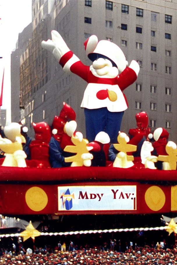 macy's day parade float of bill newton