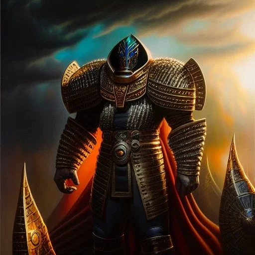 Ultra detailed fullbody Portrait in oil on canvas of Onslaught with armor ,intense stare,extremely detailed digital painting, extremely detailed face,crystal clear Big eyes, mystical colors ,perfectly centered image, perfect composition, rim light, beautiful lighting,masterpiece,8k, stunning scene, raytracing, anatomically correct, in the style of robert e howard and Ken Kelley and Ohrai Noriyoshi and Simon Bisley and tomzj1