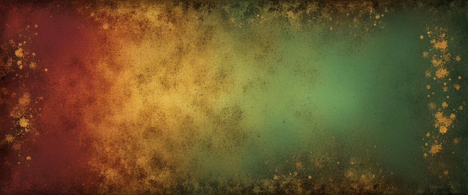 Hyper Realistic Brown-Green-Maroon-&-Golden Groovy-Retro Grungy Multicolored-Texture with glowing-golden-embers