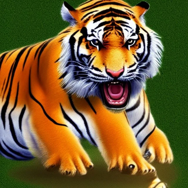 tiger in 3d]