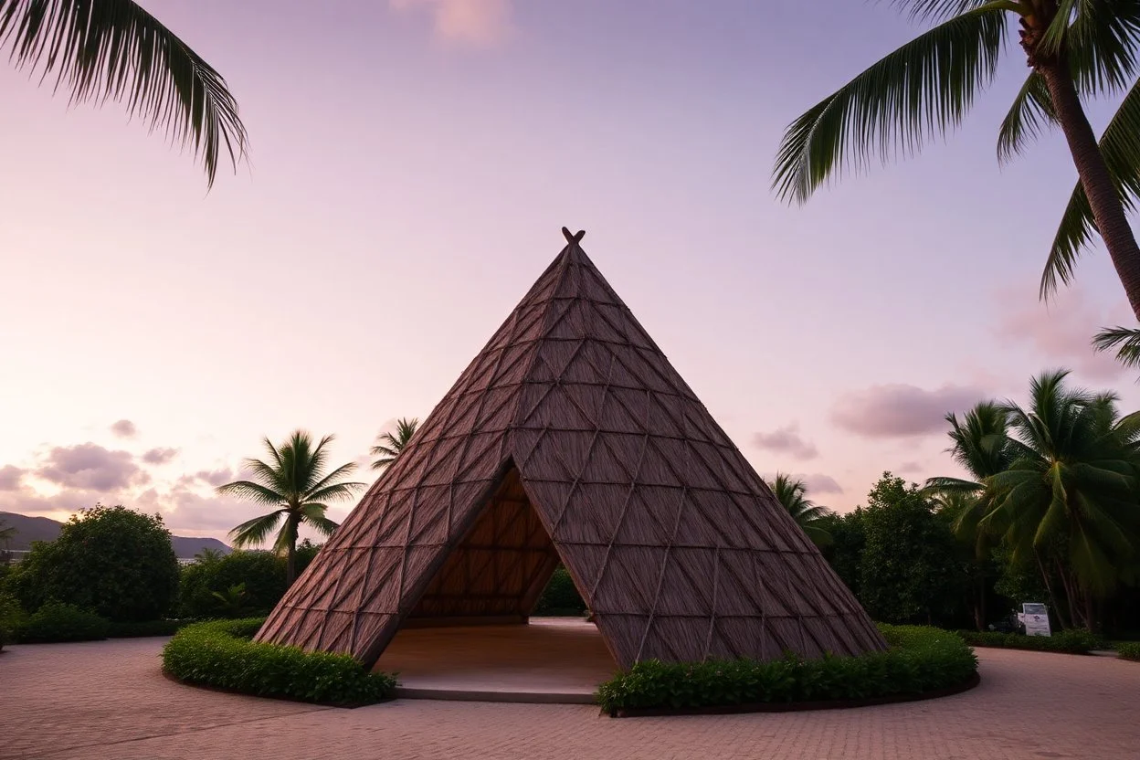 tetrahedron coconut angel dome
