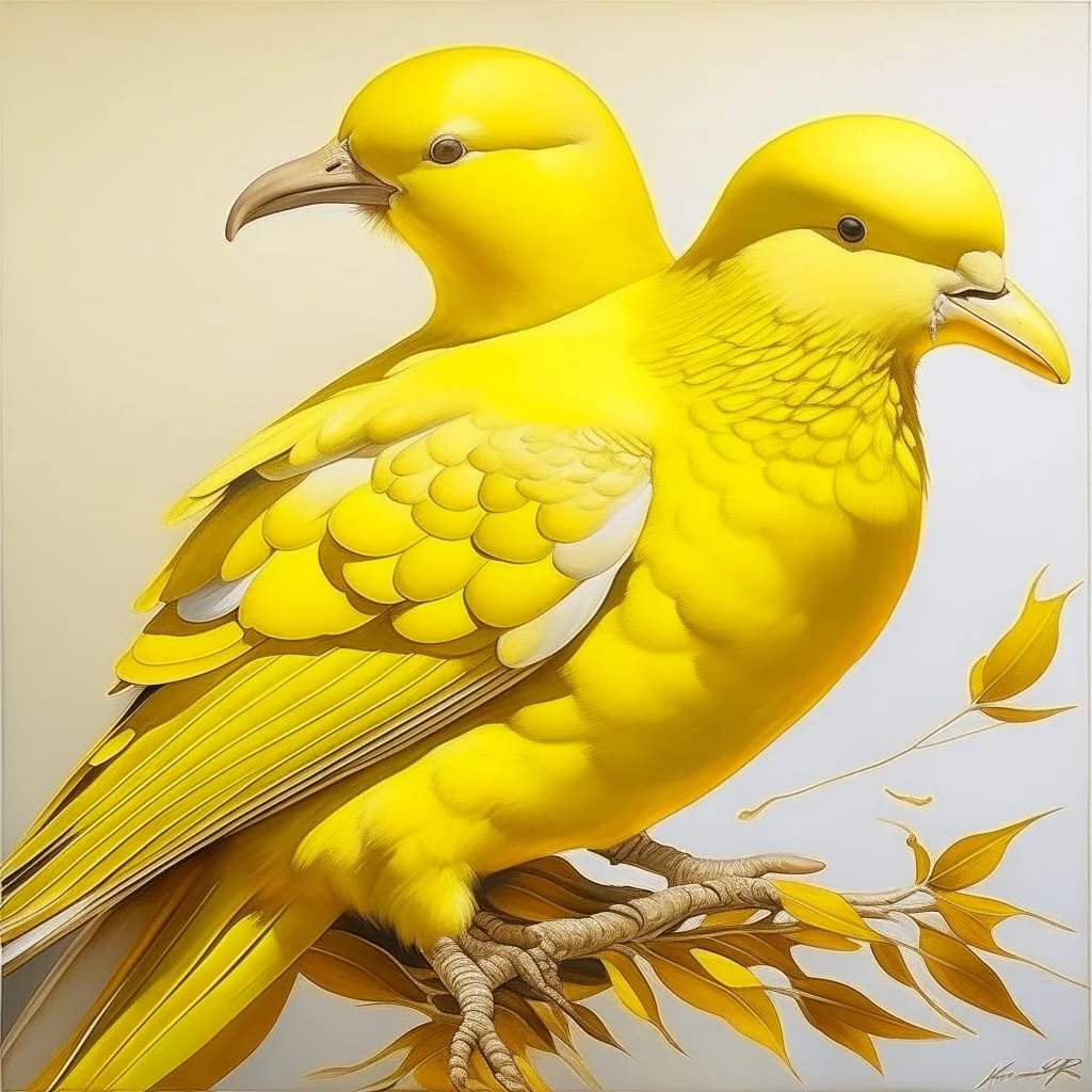 Neoclassicism realistic yellow cote d'azur sea dove