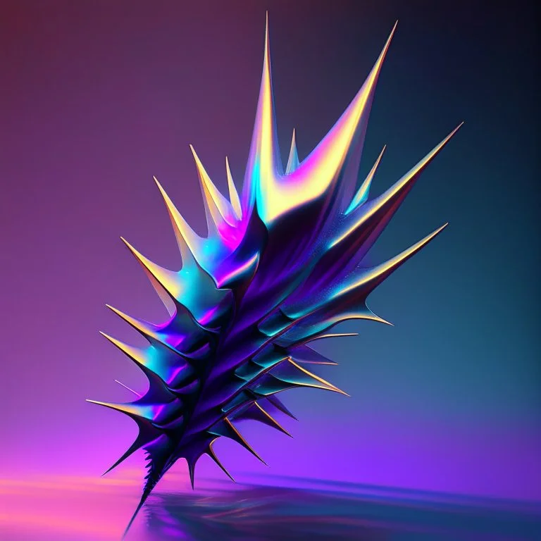 iridescent spikes