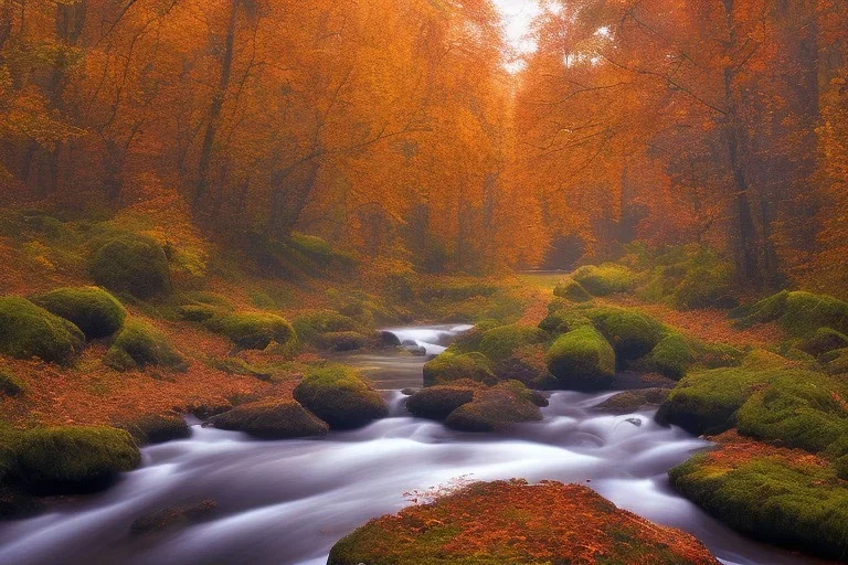 RIVER ROCK FOREST AUTUM