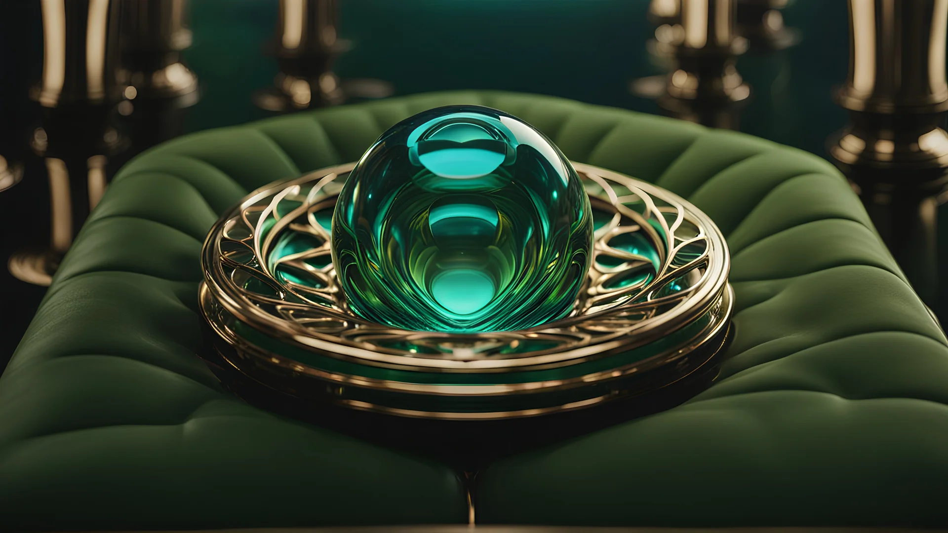 High-end, liquid Clifford torus, green blue glass 4th dimensional liquid space, awesome cinematic-quality photography, symmetrical Four-dimensional space (4D) Art Nouveau infinity visuals, Vintage style with Octane Render 3D technology, hyperrealism photography, (UHD) with high-quality cinematic character render, Insanely detailed close-ups capturing beautiful complexity, hyperdetailed, intricate, 8k