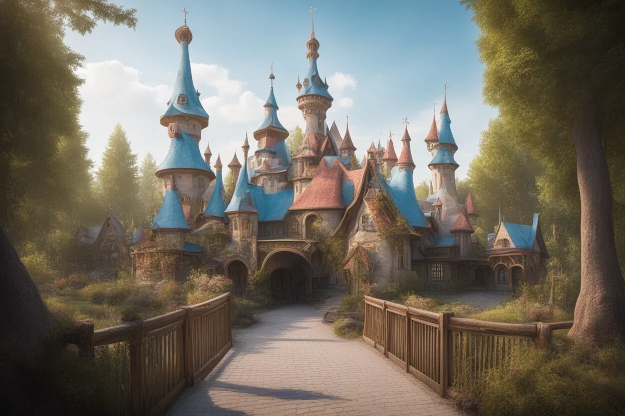 A theme park in the style of Slavic old fairy tales