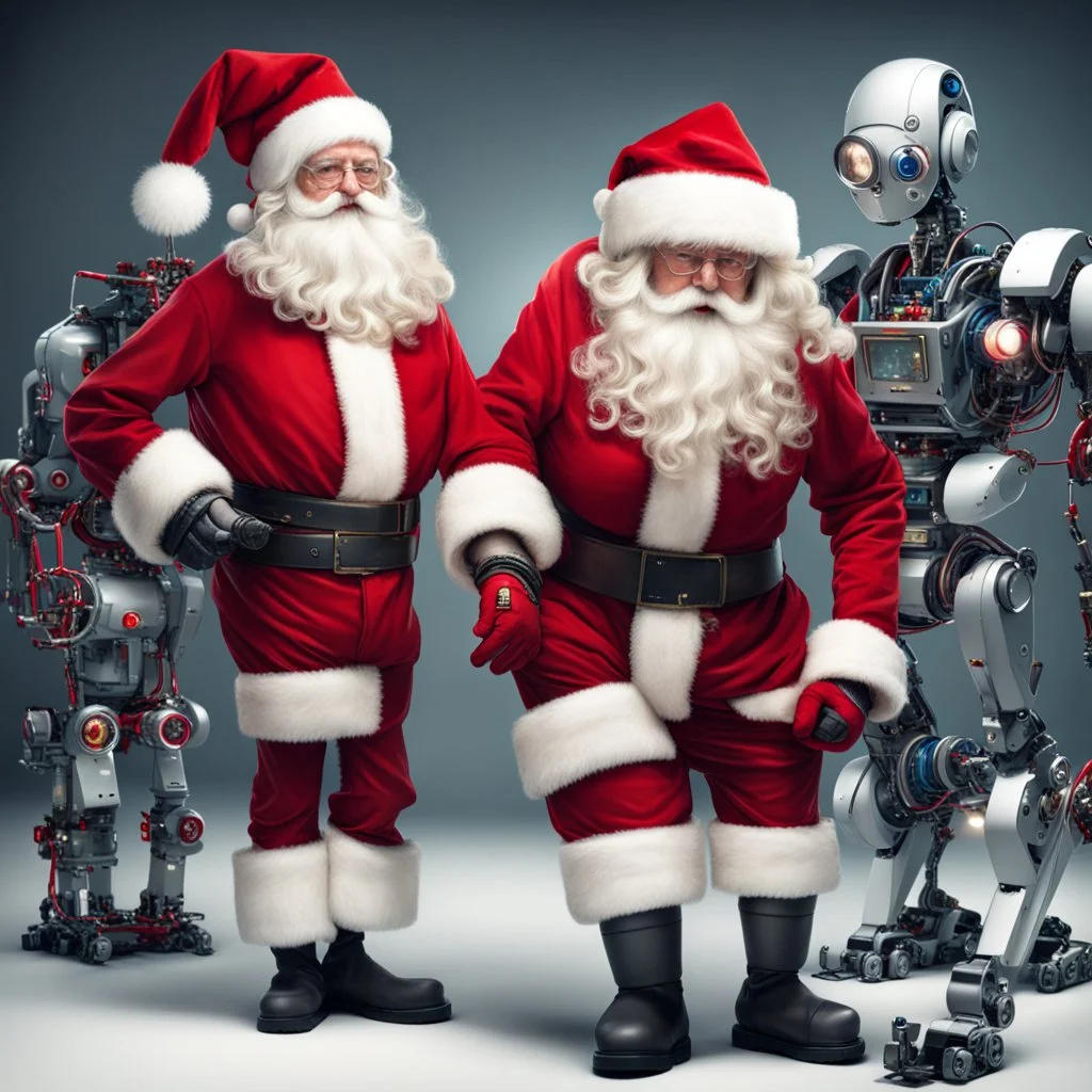 Santa Claus replaces the elves with robots