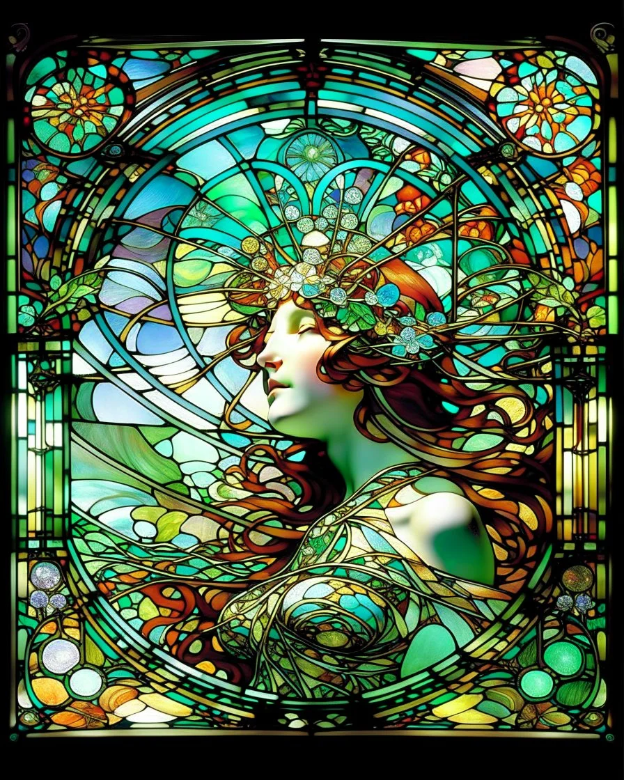 Alphonse Mucha . STAINED GLASS