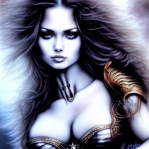 Epic full body picture portrait of busty atletic young beautiful Dejah Thoris Luis Royo styles