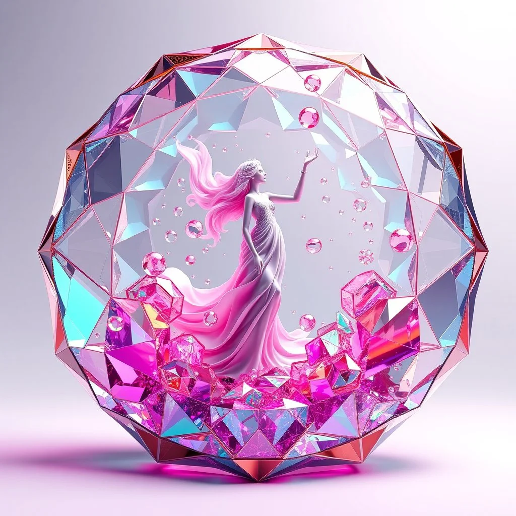 very complex CIFY structure ,pretty viberating color environment 3d metalic and crystal recursive evolving and animating beveled geometric base very complex CIFY structure emiting bubbles that broke, goddess of love in a pretty cleric dress comes out dancing gracefully , viberating color moving very in modern city escape environment while camera tracking it.write in down screen 3d animating"Made in Grok By:J.Babakan"