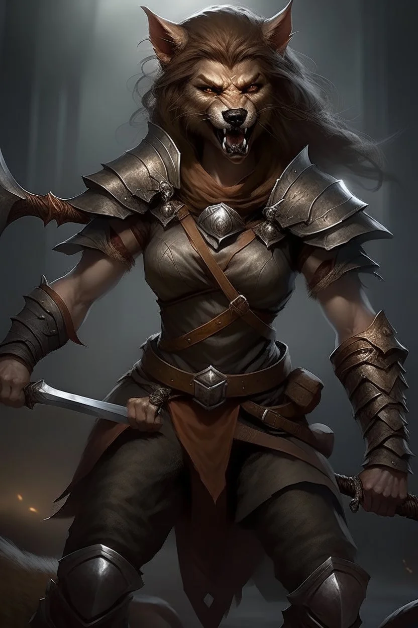 Werewolf woman warrior