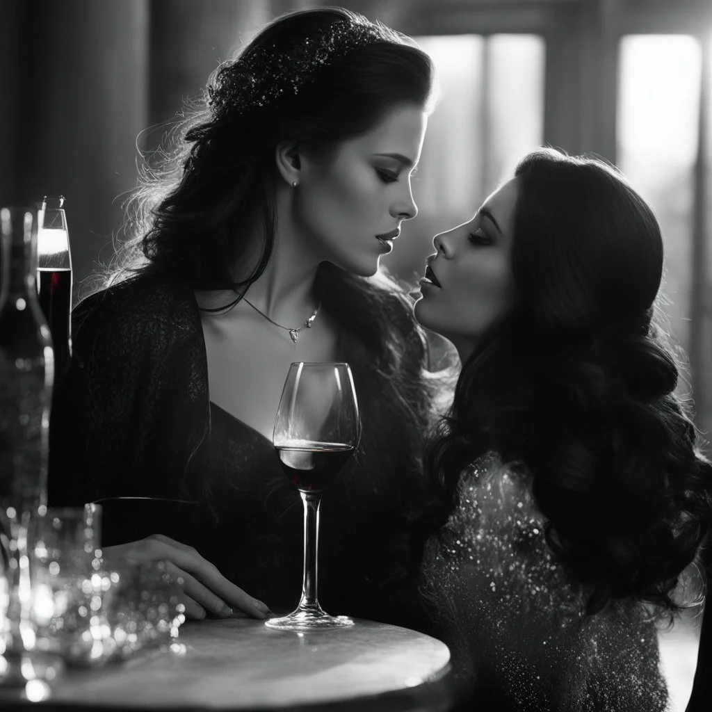 I could feel hot flames of fire roaring at my back As she disappeared, but soon she returned In her hand was a bottle of wine In the other, a glass She poured some of the wine from the bottle into the glass And raised it to her lips And just before she drank it She said