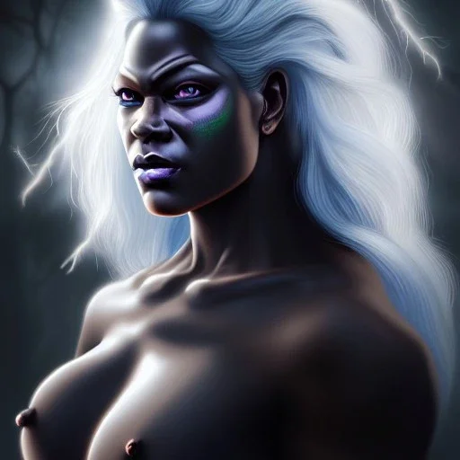 ultra detailed portrait of beautiful Storm , extremely detailed digital painting, extremely detailed face,crystal clear eyes, in the style of robert e howard and pablo oliveira and Ken Kelley and Keith Parkinson ,mystical colors,perfectly centered image, perfect composition, rim light, beautiful lighting,8k, stunning scene, raytracing