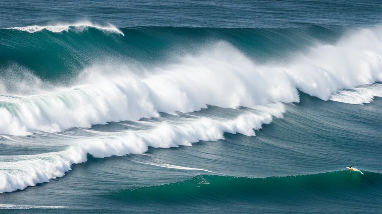 capbreton, la piste: [seen from the space sky] a good swell, nice waves