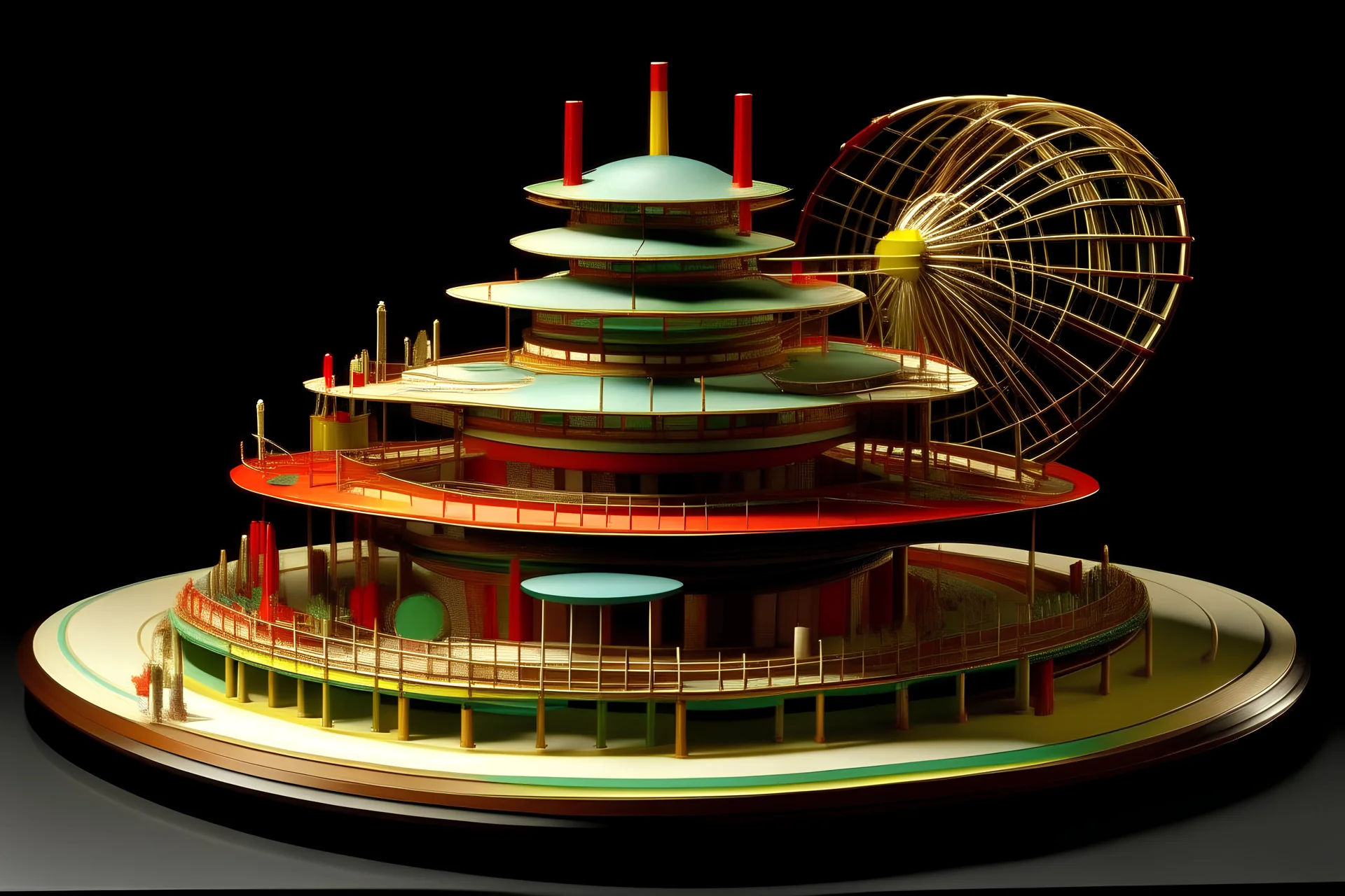 An oily carnival designed by Frank Lloyd Wright