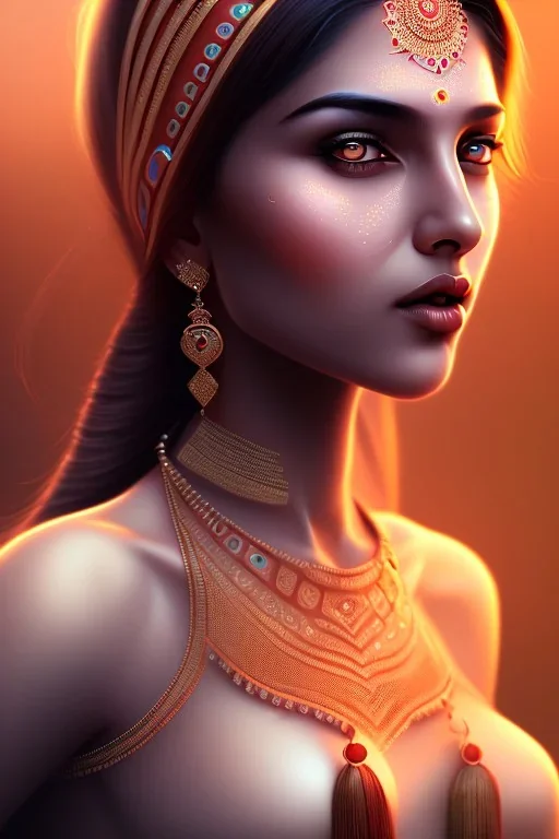 indian realistic girl, night dark atmosphere, 8K, close-up face, anatomically perfect face, india,