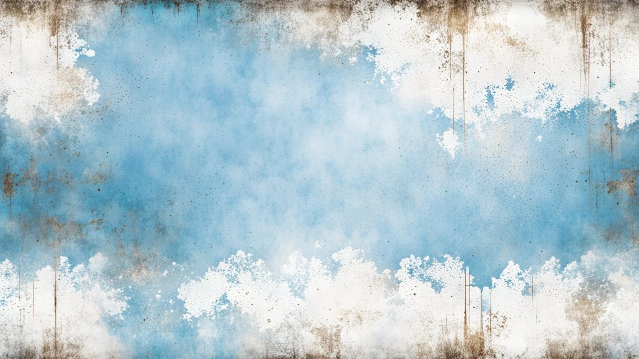 Hyper Realistic Sky-Blue & White Grungy-Rustic-Metallic-Background