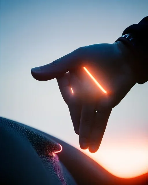 perfect human hand, RTX, reflection, 8k, glow, winning photography, caustics