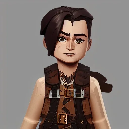 ed sheran with dark brown hair, lego, steampunk