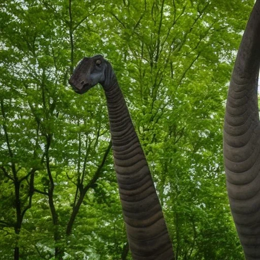 brachiosaurus eating leaves