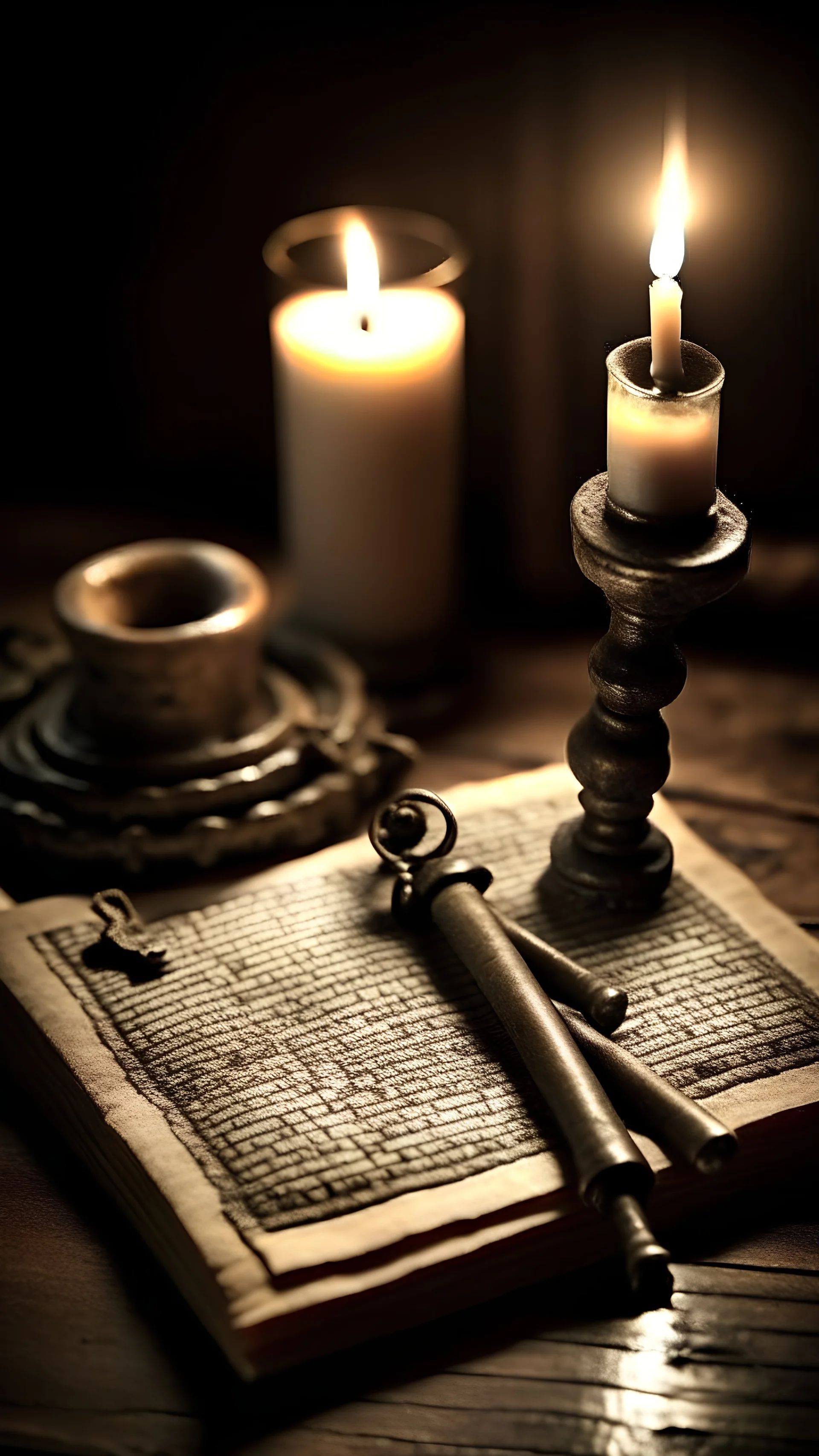 The thumbnail features a close-up of an old, weathered key resting on a tattered journal with flickering candlelight in the background. The key symbolizes the secrets waiting to be unlocked, while the journal hints at the forgotten tale waiting to be revealed. The dimly lit candle adds an element of mystery and suspense, setting the tone for an intriguing journey into the unknown.