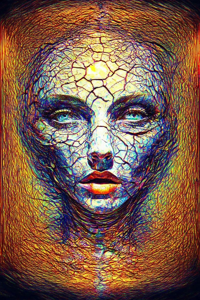 Let yourself crack and become light ltself; Neo-surrealistic Optical Art