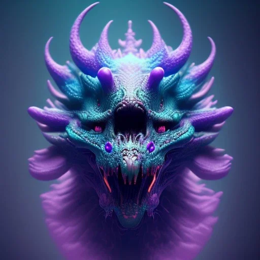 teal and purple smoke, detailed, realistic, 4k