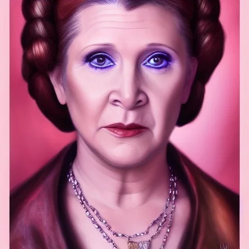 [[extrem stunning photorealistic Carrie Fisher as Princess Leia]] :: [[photorealistic hazel iris, short hair, head and shoulders portrait, 8k resolution photorealistic portrait by WLOP, dynamic lighting, hyperdetailed, intricately detailed, triadic colors]]