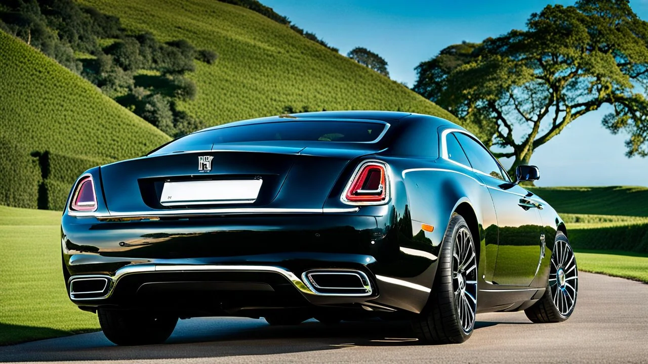 A sleek (((a fusion of challenger and rolls royce))), its glossy shell reflecting the (((bright sun))), cutting through a (((clear bright blue morning sky)))
