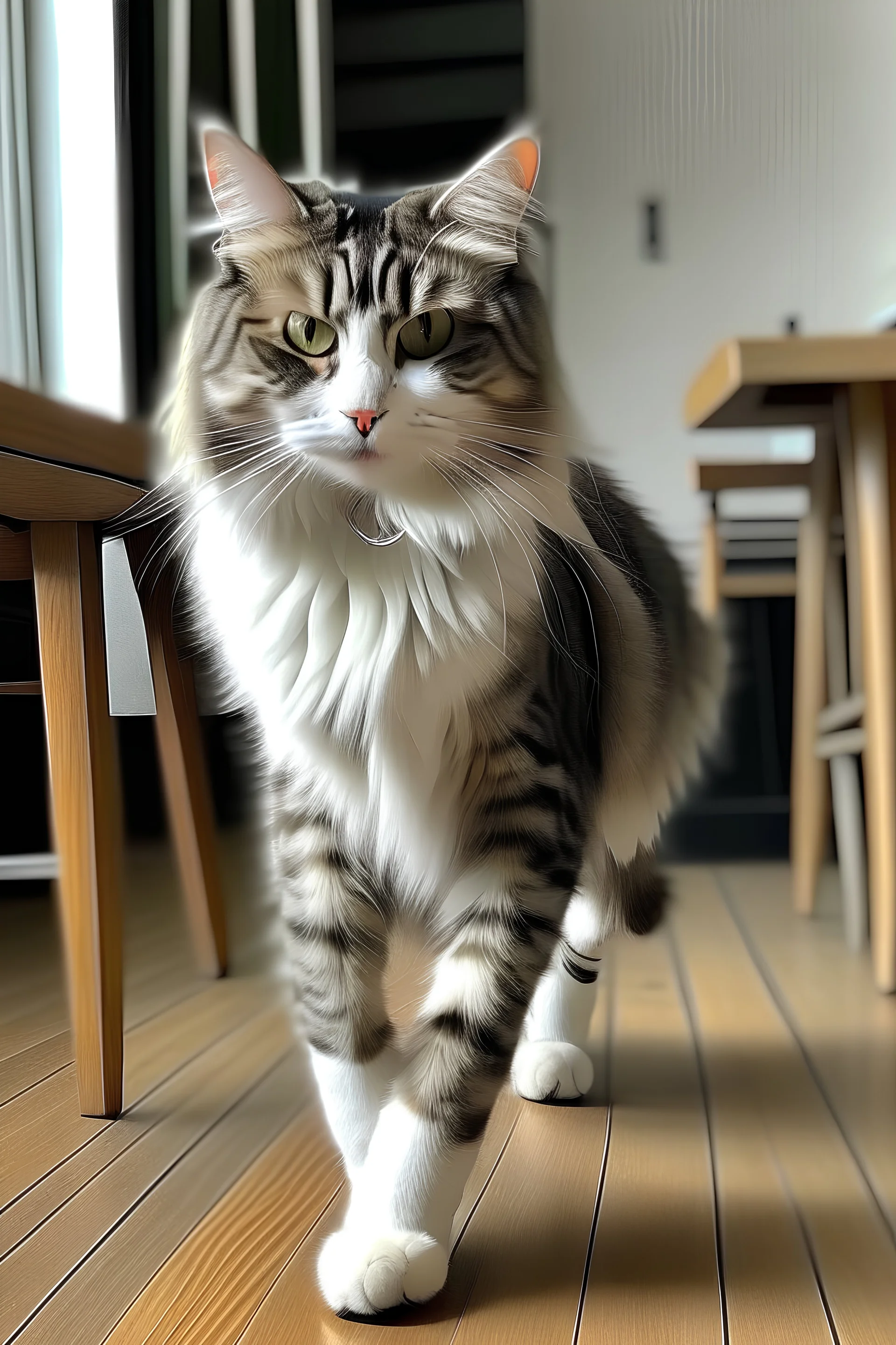 cat with 7 legs