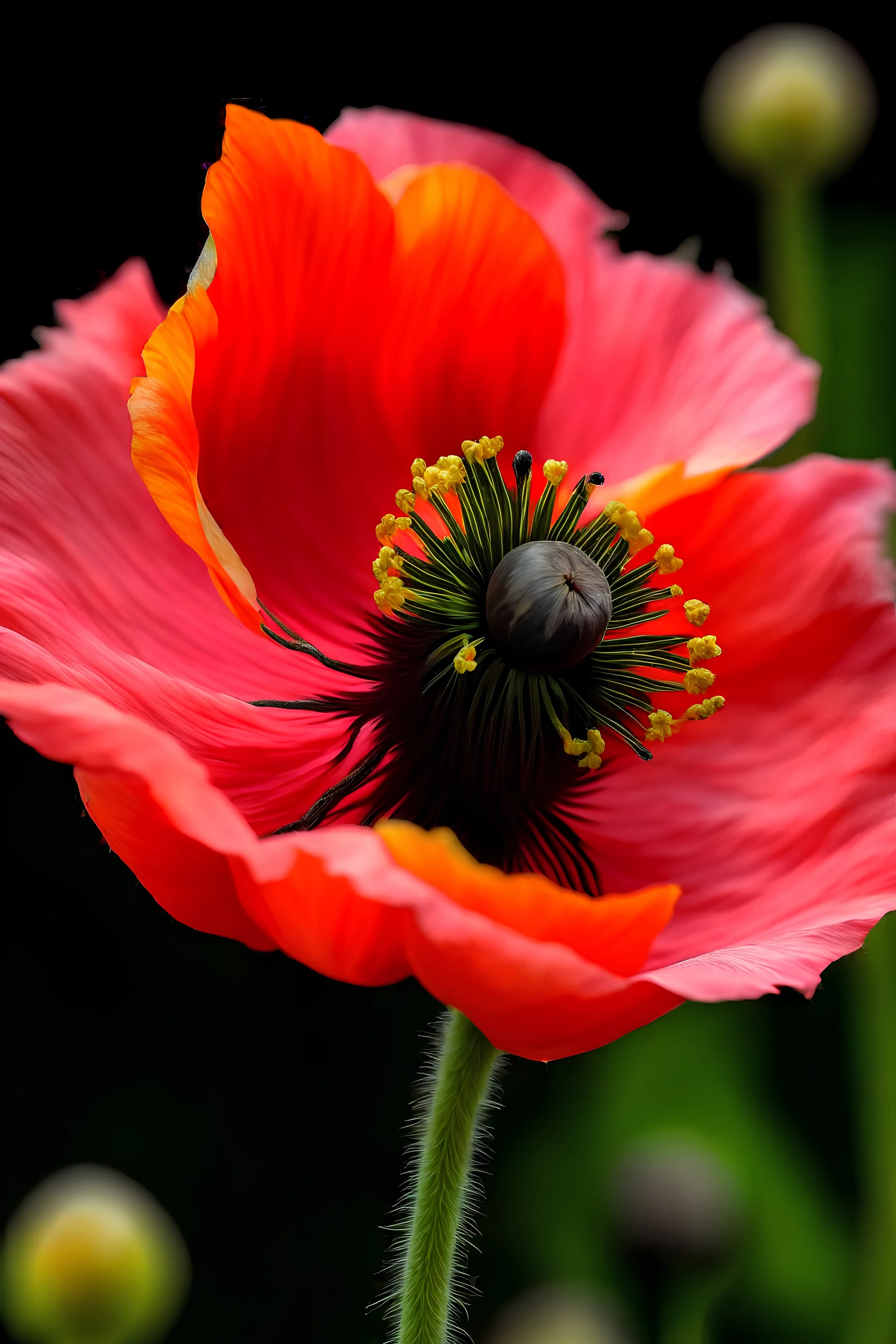 Flamingo hibrid poppy flower