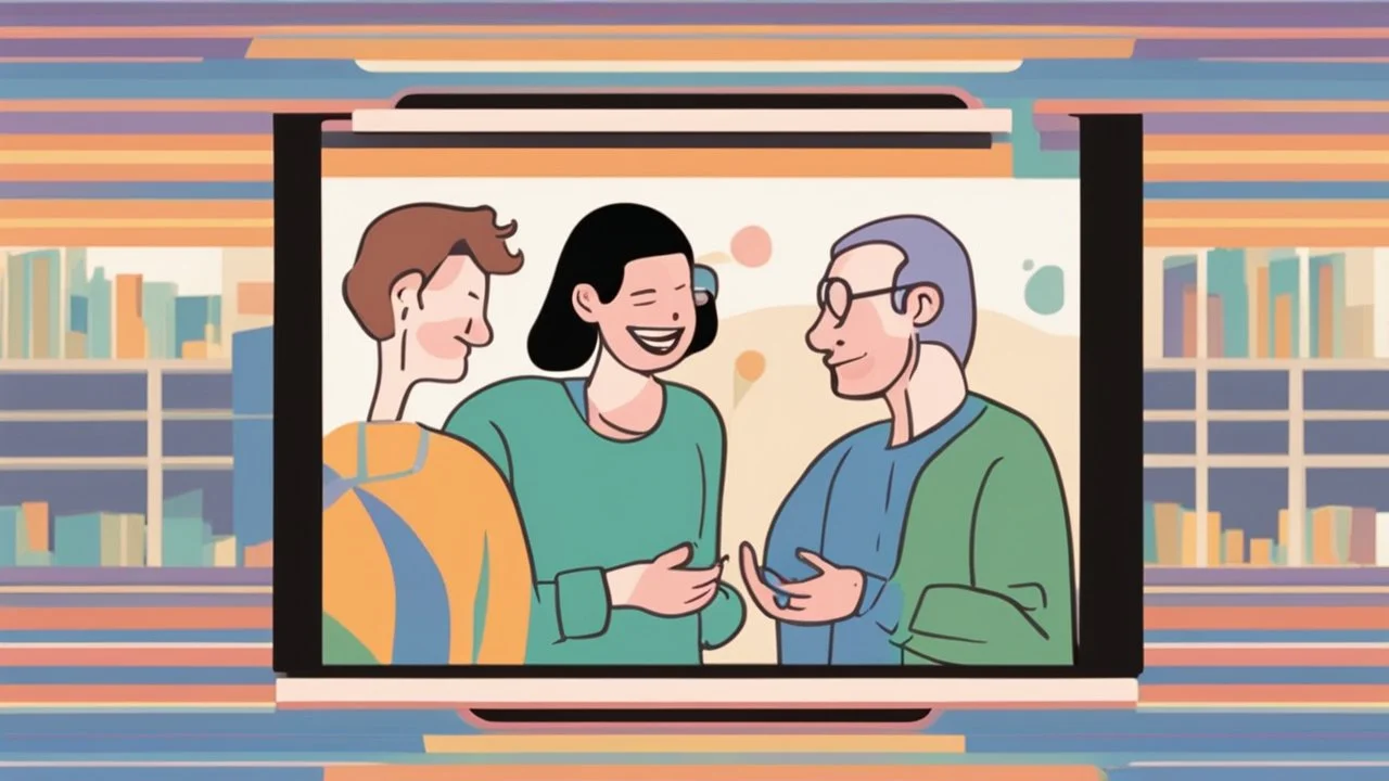 A thumbnail image that perfectly represents the video's topic. It shows two individuals engaged in an open and friendly conversation, with both of them appearing to exchange ideas and wearing smiles. The atmosphere is positive and comfortable, reflecting the importance of understanding and communication in human relationships. The bright and appealing colors add an attractive and intriguing look to the image.