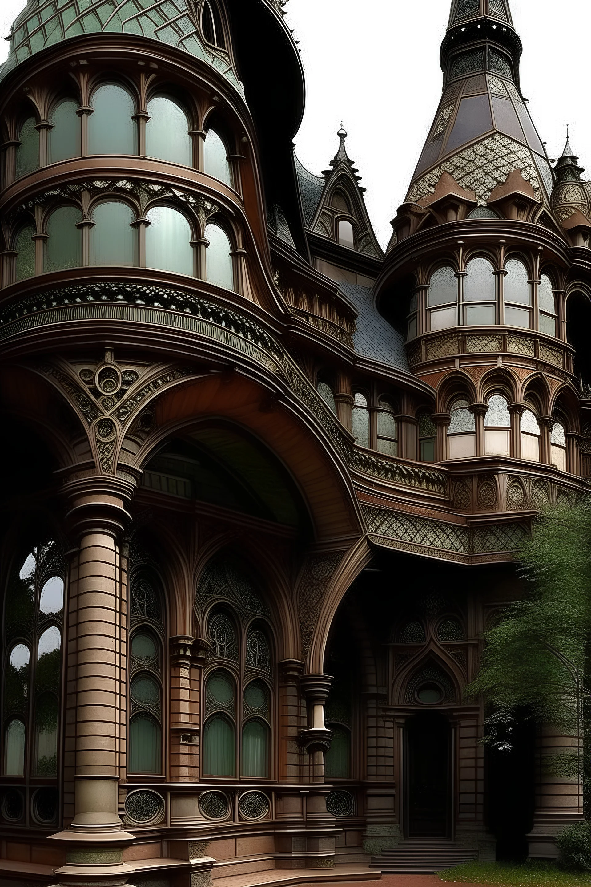 gothic, art nouveau architecture