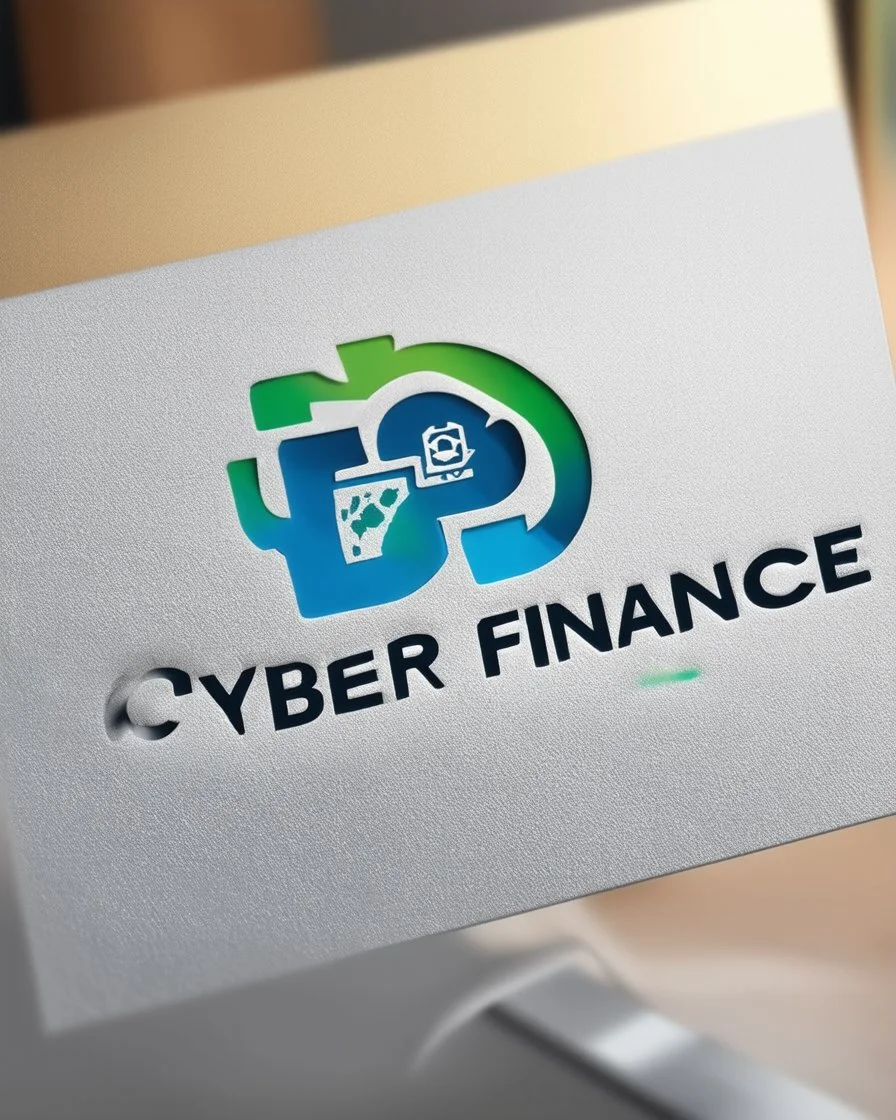 Cyber Finance logo Simple, easy and beautiful logo