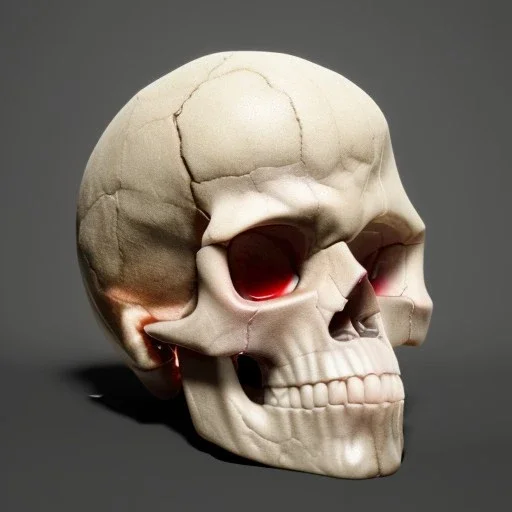 3d crystal skull portrait, simmetric eyes, ambient, ultra realistic photo, unreal engine, paloroid, 100mm --aspect ratio 1:1