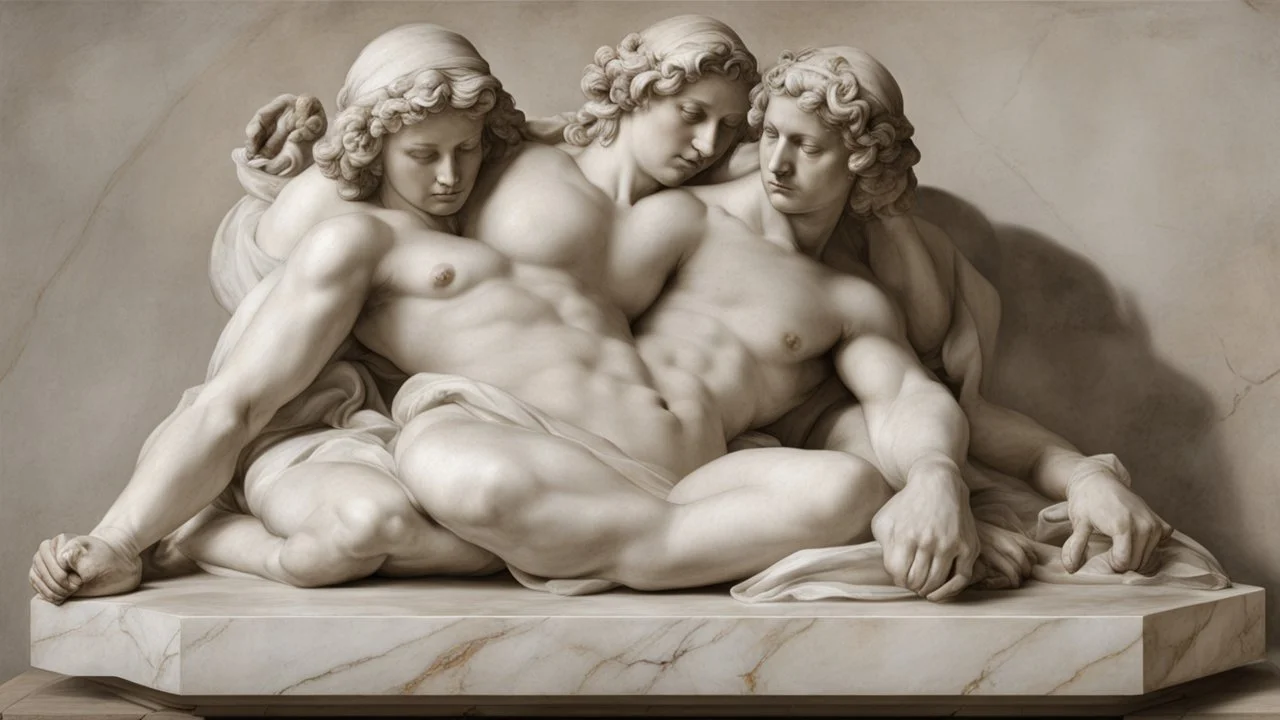 Marble sculpture by Andrea del sarto