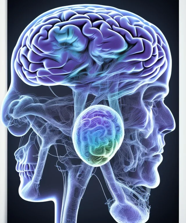 brain, neural network. high detailed. poster