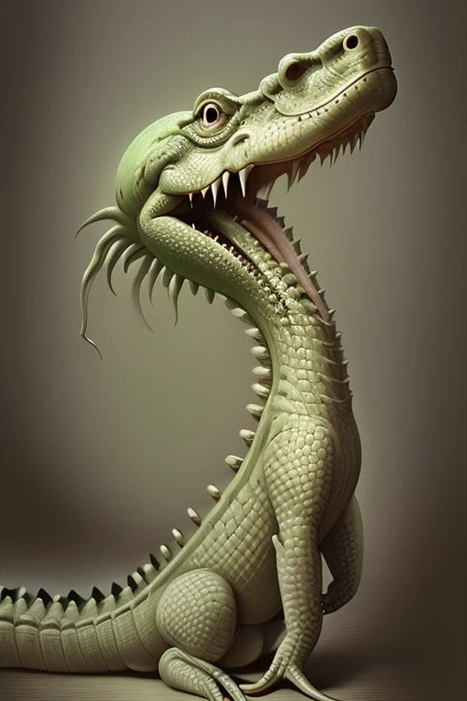 Crocotta, intricate, elegant, highly detailed, vision of holy perfection!! smile, digital painting, smooth, sharp focus, illustration, art by banksy