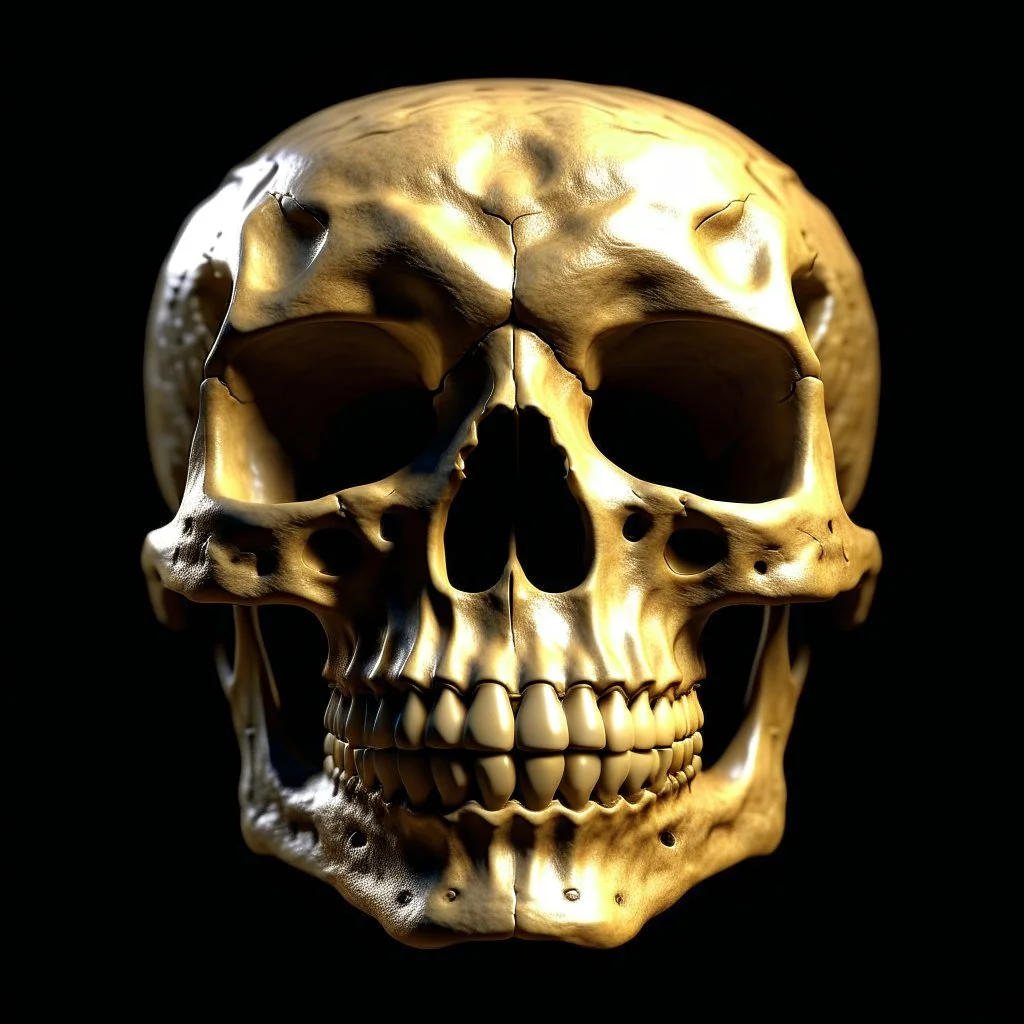 The anatomically correct skull of a smiley face, perfectly round, smooth, a skull ball