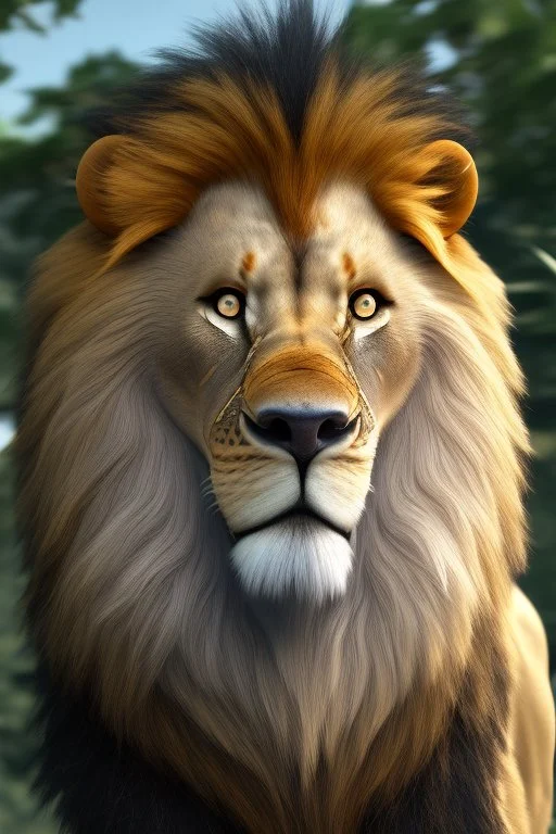 Lionrat, photorealistic, unreal engine, ferocious