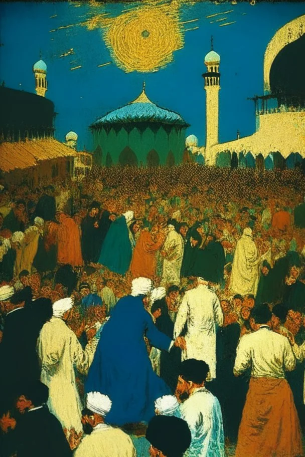 Muslim's religious festival by Van Gogh