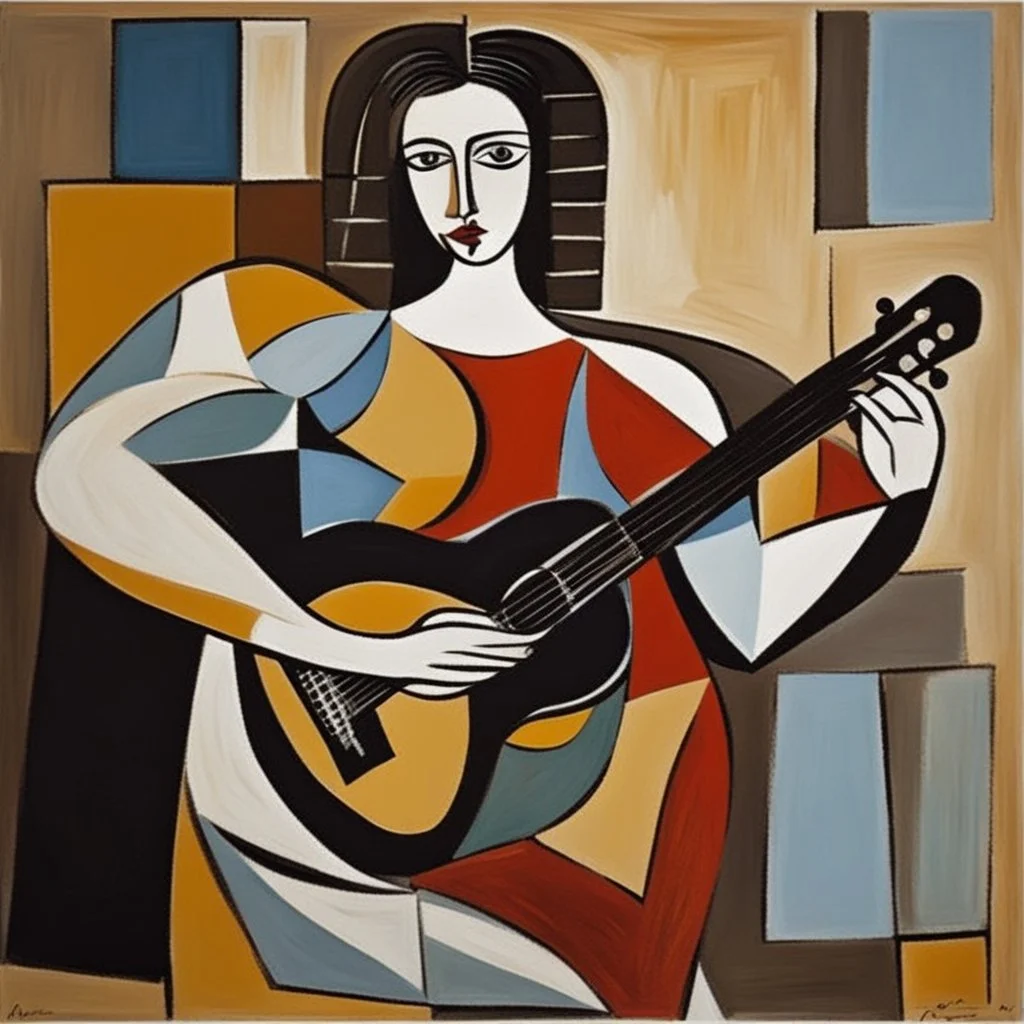 picasso woman with guitar