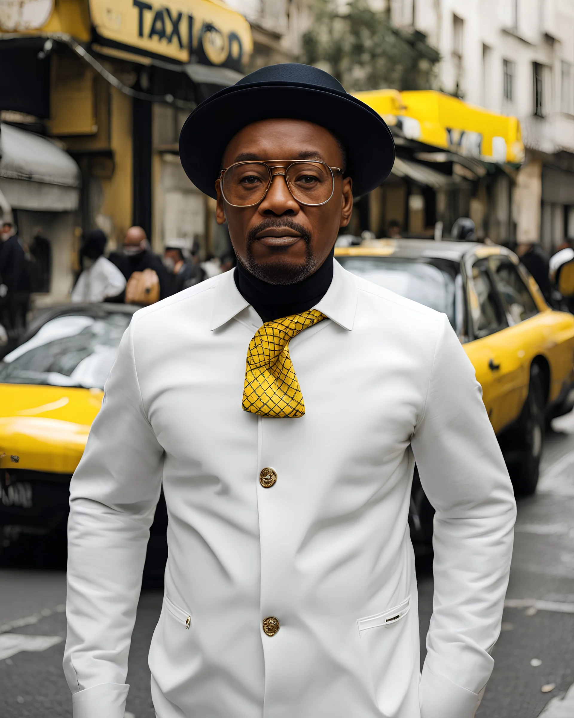A man wear a taxido