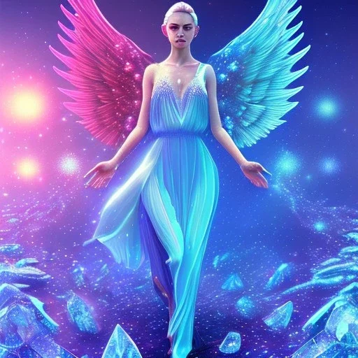 Angel crystalline, blue,pink , cosmic, opalescent, gemstones, crystals, other worldly,water,bright, ice background, snow lake blue