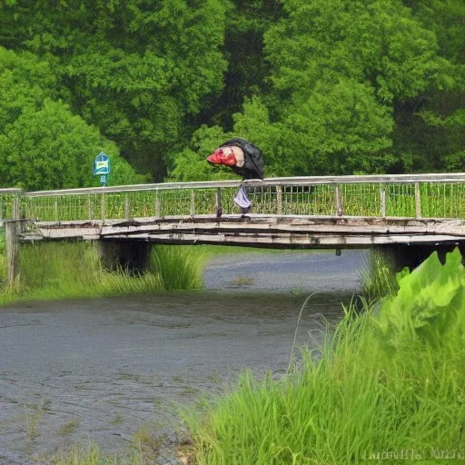 turtle crossing bridge