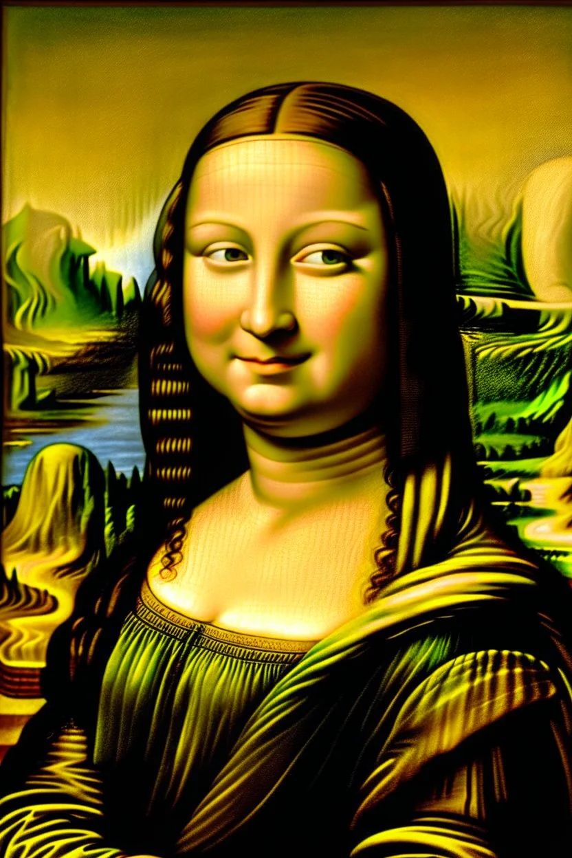 mona lisa if she was grimace