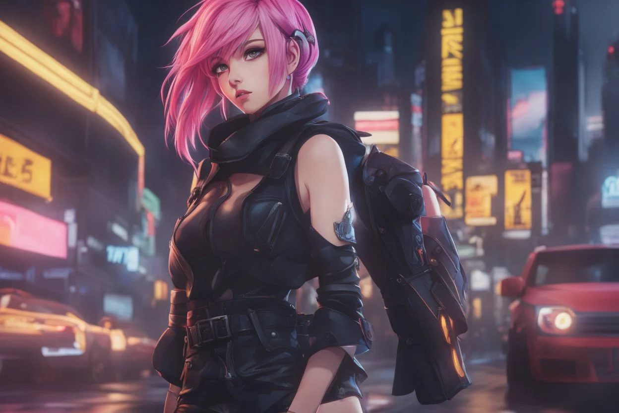 Vi in 8k anime 2D animation artstyle, realistic them, neon effect, full body, intricate details, highly detailed, high details, detailed portrait, masterpiece,ultra detailed, ultra quality